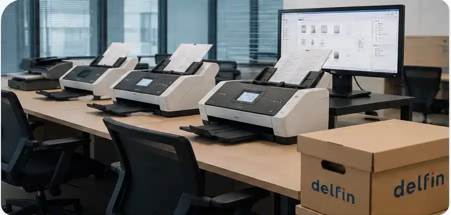 Digital archiving scanning office