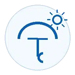 Protection against external factors icon